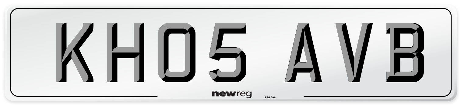 KH05 AVB Number Plate from New Reg